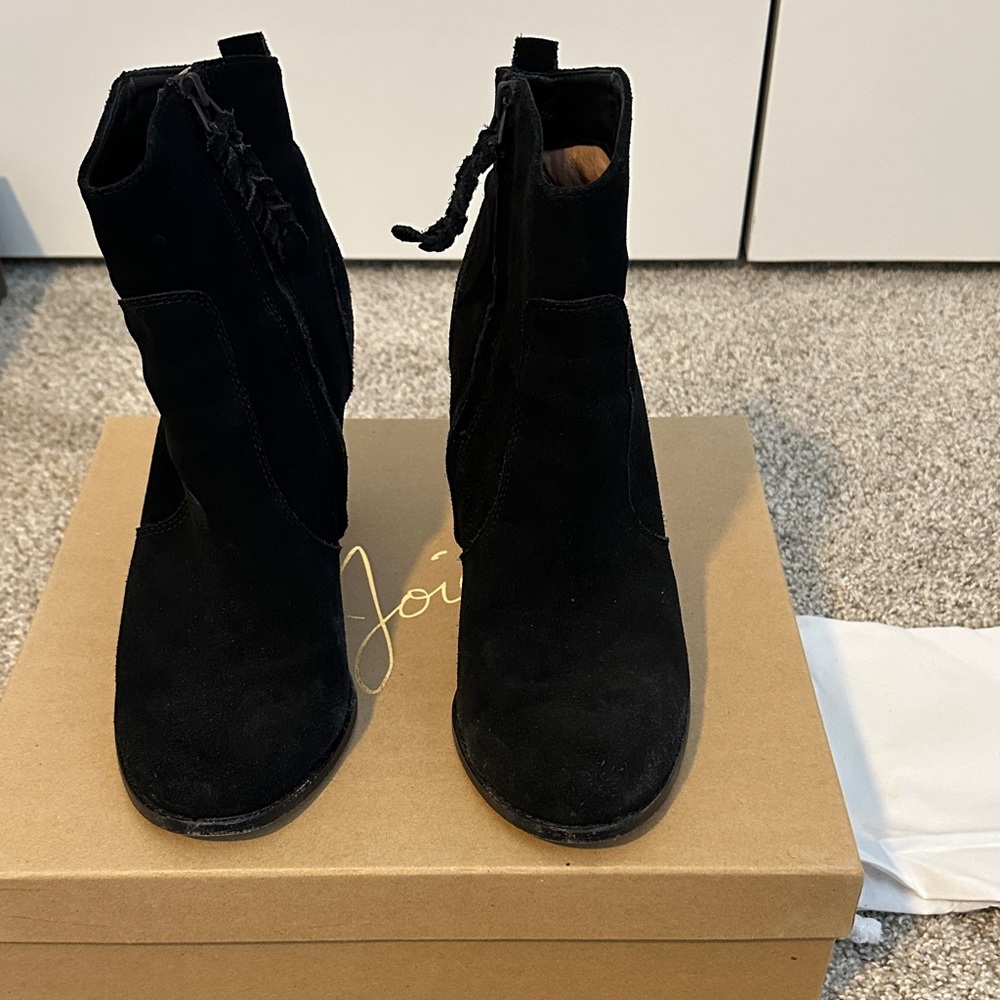 Joie Black Suede Ankle Booties